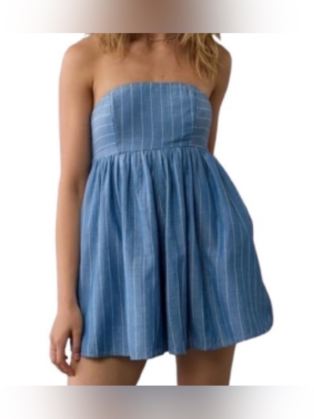 AE Strapless Tie Back Babydoll Romper